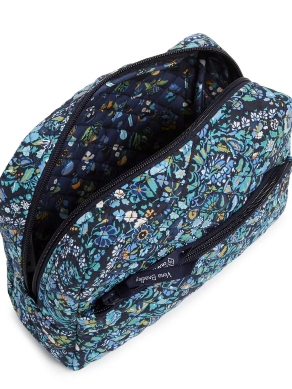 Vera Bradley Large Cosmetic Bag in Dreamer Paisley NEW